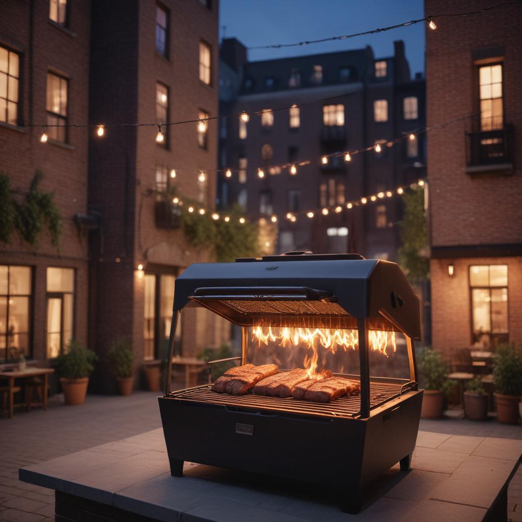 Мангалы в стиле лофт с крышей - изображение 2