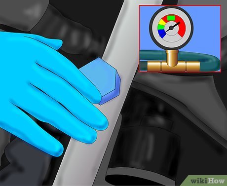 Step 1 Проверьте количества хладагента в системе.