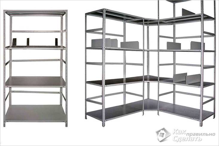 Виды стеллажей
