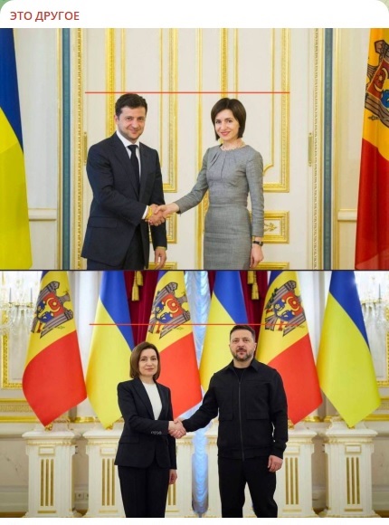 Зеленский опозорился на фото с Санду: "Каблуки 15 сантиметров это уже перебор..!"