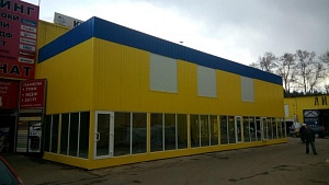 Уличный торговый павильон 27000х6000х5000