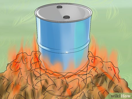 Step 6 Разожгите костер.