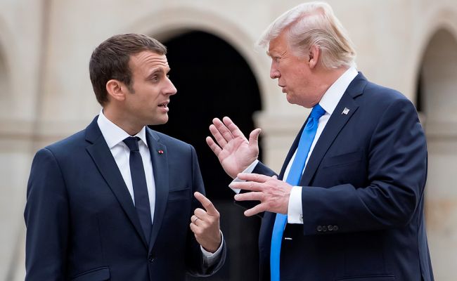 Трамп пригрозил Макрону новыми пошлинами