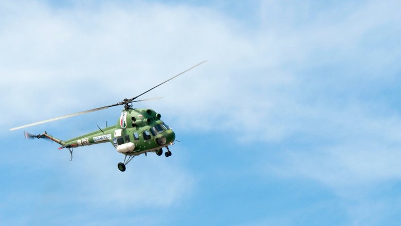 На Кубани упал и загорелся сельскохозяйственный Ми-2, пилот погиб