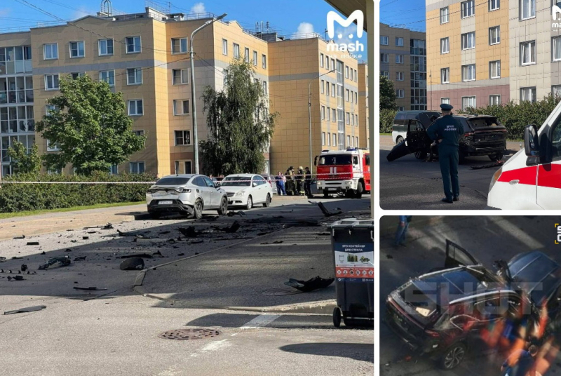В Петербурге взорвали автомобиль подполковника ВКС и ПВО: военный погиб, жена в реанимации