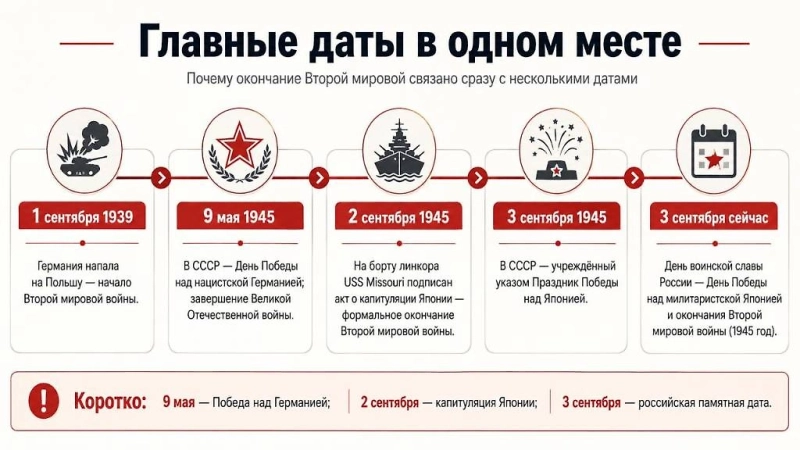 Когда закончилась Вторая мировая война: почему Россия отмечает 3 сентября