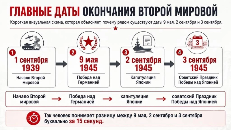 Когда закончилась Вторая мировая война: почему Россия отмечает 3 сентября