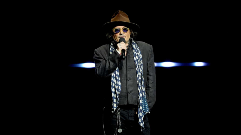 Джонни Депп выступил на концерте Aerosmith в Голливуде
